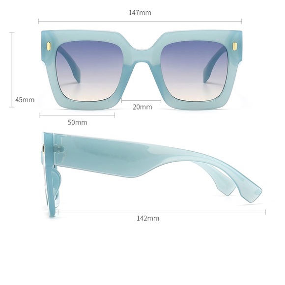 NEW: Blue Gradient Sunglasses - Picture 2 of 8